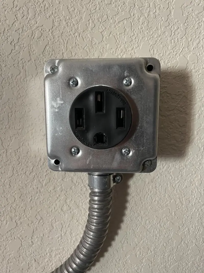 NEMA 14-50 outlet installed for Electrical Panel Upgrade in Casa de Oro-Mount Helix